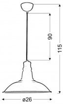 Candellux - Viseča stropna svetilka Consuela Pendant 1x60W