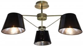 Viseča stropna svetilka Cortez 3x40W E14 Patina