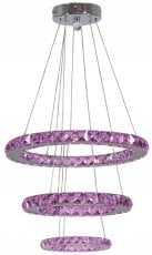 Viseča stropna svetilka Lords 48W LED RGB Chrome