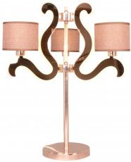 Candellux - Namizna svetilka Ambrosia 3x40W E14 18,4W LED Copper