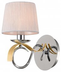 Candellux - Stenska svetilka Denis 1x40W E14 Chrome/Gold 