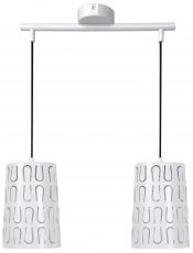 Candellux - Viseča stropna svetilka Vista 2x60W E27 White