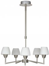 Candellux - Viseča stropna svetilka Togo 5x40W G9 Nickel Mat 