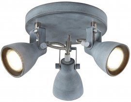 Candellux - Stropna svetilka Ash Plafond 3x40W GU10 Gray Mat