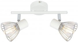 Candellux - Stropna svetika Fly Spot 2x40W E14 White/Chrome 