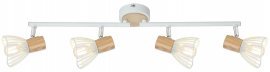 Stropna svetika Chile Spot 4x25W E14 White Wood 