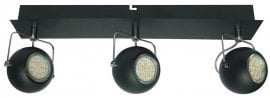 Stropna svetika Tony 3x3W LED GU10 Black Mat
