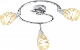 Stropna svetika Jubilat Spiral 3x10W E14 LED Chrome 