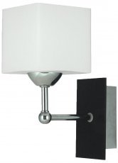 Candellux - Stenska svetilka Cubetto 1x60 E27 Wood Chrome 