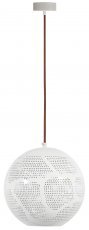 Candellux - Viseča stropna svetilka Bene 25 Sphere 1x60W E27 Openwork White