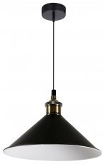 Candellux - Viseča stropna svetilka Velo 26 1x60W E27 Black