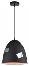 Candellux - Viseča stropna svetilka Patch 29 1x60W E27 Black Chrome 