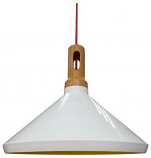 Candellux - Viseča stropna svetilka Robinson 35 1x60W E27 White/Yellow 