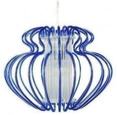 Candellux - Viseča stropna svetilka Imperia 1x60W E27 450X330  Blue 