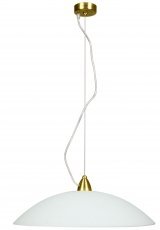 Viseča stropna svetilka Oteo E27 White Brass Mat