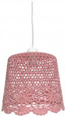 Candellux - Viseča stropna svetilka Nonna 27 1x60W E27 Pink