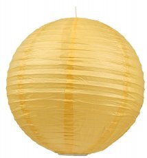 Candellux - Viseča stropna svetilka Paper Sphere 40 Yellow 