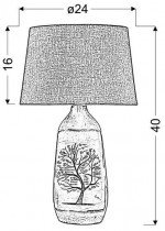 Candellux - Namizna svetilka Walia 1 40cm 1x60W E27