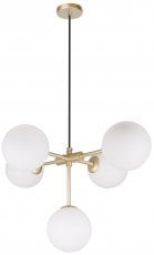 Viseča stropna svetilka Mati 5x28W G9 Brass