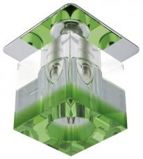 Candellux - Reflektorska svetilka SK-18 CH/GR-P 1x20W G4 Chrome/Green