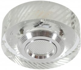 Candellux - Reflektorska svetilka SS-33 AL/TR 3W LED Transparent