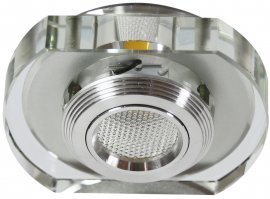 Candellux - Reflektorska svetilka SS-34 AL/TR 3W LED 3000K Transparent