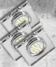 Komplet reflektorskih svetilk SS-13 3x50W GU10 Colorless