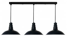 Candellux - Viseča stropna svetilka Consuela Pendant 3x60W Black