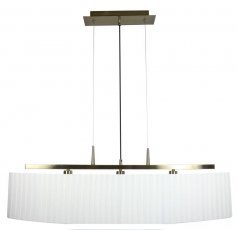 Viseča stropna svetilka Berg 3x40W E14 Platinum Shade White