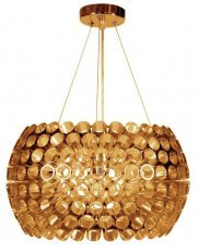 Candellux - Viseča stropna svetilka Abros 40 1x60W E27 Copper