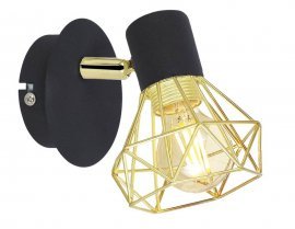 Stenska svetilka Verve 1x40W E14 Black/Gold