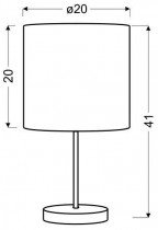 Candellux - Namizna svetilka Timber 1x60W E27 Oak