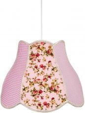 Viseča stropna svetilka Zuza 1x60W E27 Pink