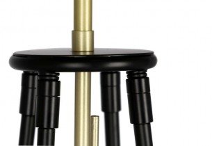 Candellux - Samostoječa svetilka Tegola 1x60W E27 Black/Gold