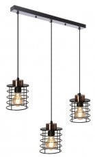 Viseča stropna svetilka Glob 3x40W E27 Black