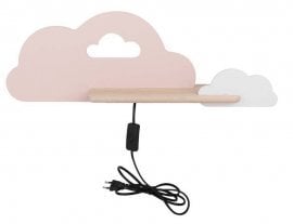 Otroška luč Cloud s stikalom 5W LED 4000K IQ Pink/White (with plug)