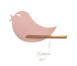 Otroška luč Bird s stikalom 5W LED 4000K IQ Pink (with plug)