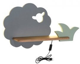 Otroška luč Sheep s stikalom 5W LED 4000K IQ Grey/Green (with plug)