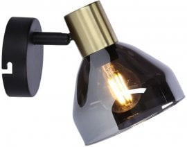 Stenska svetilka Gregory 1x40W E14  Black/Brown