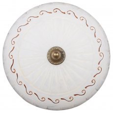 Plafonjera Brus 2x60W E27 40cm Antic Brass