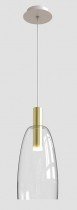 Candellux - Viseča stropna svetilka Modena 1x5W LED 3000K Golden