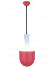 Candellux - Viseča stropna svetilka Visby 1x40W E27 Red/Blue