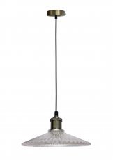 Viseča stropna svetilka Chester 1x40W E27 21cm Glass