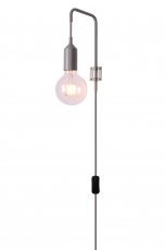 Candellux - Stenska svetilka Laren 1x40W E27 Gray