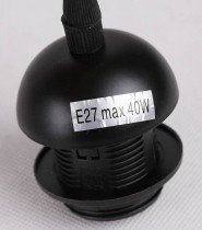 Candellux - Viseča stropna svetilka Felis 2x60W E27 Black
