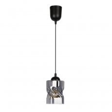 Candellux - Viseča stropna svetilka Felis 1x60W E27 Black/Chrome