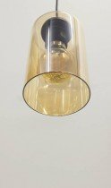 Candellux - Viseča stropna svetilka Bistro 2x40W E27 Black/Brown