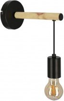 Candellux - Stenska svetilka Izzy 1x60W E27 Black
