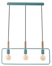 Viseča stropna svetilka Frame 3x60W E27 Mint