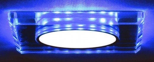 Candellux - Reflektorska svetilka SSP-22 CH/TR+BL 8W LED 6500K 230V Blue